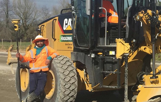 Cat 12M graders with Topcon Millimeter GPS+ system at work