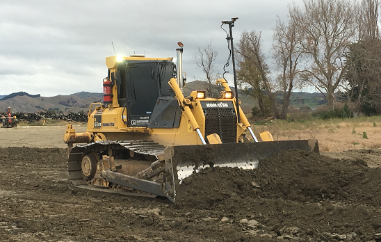 Earthwork Solutions Ltd's Dozer in Action with Topcon 3D-MC Systems