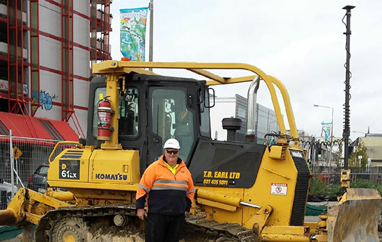 Tim and his Komatsu D61