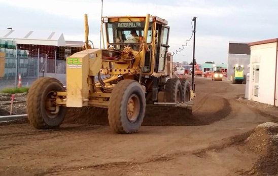 CCL grader with Topcon Machine Control installed