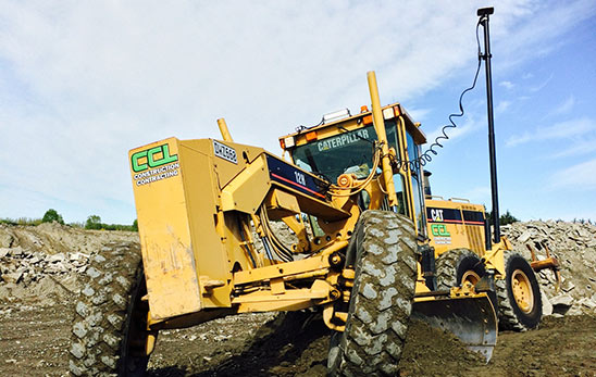 CCL grader on the move with Topcon Machine Control
