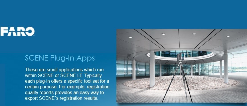 Specialised apps add to FARO SCENE 3D functionality